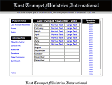 Tablet Screenshot of lasttrumpetnewsletter.org